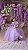 Vestido Banana Club Longo Doce Elegancia Lilas - Imagem 3