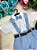 Conjunto Miss Cherry Meninos Social Shorts Ravi Azul Claro - Imagem 3
