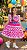 Vestido Bella Child Junino Quermesse do Coração Pink - Imagem 2