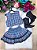 Conjunto Junino Miss Cherry Melissa Xadrez Azul Bebe - Imagem 1