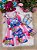 Vestido Temáticos Ysa Kids Stitch Rosa - Imagem 5