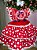 Vestido Bella Child Junino Quermesse do Coração Vermelho - Imagem 1