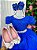 Vestido Enjoy Longo Laura Peito rendado Azul Royal - Imagem 1