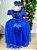 Vestido Enjoy Longo Laura Peito rendado Azul Royal - Imagem 5