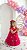 Vestido Vila Lele Jardim das Borboletas Baby Liz Pink - Imagem 1