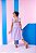 Vestido Banana Club Celine Lilas Listrado - Imagem 1
