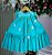 Vestido Vila Lele Jardim das Borboletas Baby Liz Verde Tiffany - Imagem 1