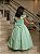 Vestido Ysa Kids Ariane Longo Verde Oliva - Imagem 1
