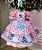 Vestido Junino Tematico Luxo Lilo Stitch Rosa Bebe - Imagem 9