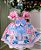 Vestido Junino Tematico Luxo Lilo Stitch Rosa Bebe - Imagem 5