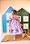 Vestido Junino Tematico Luxo Lilo Stitch Rosa Bebe - Imagem 4