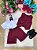 Conjunto Social Miss Cherry Leandro Colete Marsala - Imagem 2