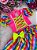 Conjunto Junino Banana Club Luxo Manu Rosa Neon - Imagem 1