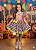 Conjunto Junino Banana Club Luxo Manu Rosa Neon - Imagem 4