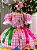 Vestido Marie Junino Luxo Arraia Do Sorriso Rosa - Imagem 6