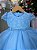 Vestido Menina Bonita Magali Florzinha Azul Bebe - Imagem 1