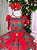 Vestido Marie Madeline Ursinho Xadrez Vermelho - Natal - Imagem 6