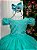 Vestido Enjoy Longo Gabriela Verde Tiffany - Imagem 7