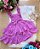 Vestido Banana Club Mariana Modinha Lilas - Imagem 3