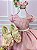 Vestido Ysa Kids Rose Peito Perolas - Imagem 1