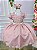 Vestido Ysa Kids Rose Peito Perolas - Imagem 8