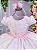 Vestido Ysa Kids Rosa Bebe Peito Perolas - Imagem 2