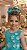 Vestido Juvenil Vila Lele Regata Flores Verde Tiffany - Imagem 6