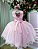 Vestido Juvenil Vila Lele Regata Flores Rosa Bebe - Imagem 2