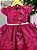 Vestido Marie Jardim Encantado Luxo Marsala - Imagem 1