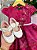 Vestido Marie Jardim Encantado Luxo Marsala - Imagem 5