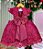 Vestido Marie Jardim Encantado Luxo Marsala - Imagem 4