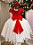 Vestido Juvenil - Midi Vila Lele Sabrina Vermelho e Off - Imagem 7