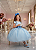 Vestido Juvenil Vila Lele Luiza Azul Bebe - Imagem 3