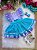 Romper/Vestido Princesa Sereia - Fundo do Mar Lilas e Tiffany - Imagem 1