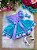Romper/Vestido Princesa Sereia - Fundo do Mar Lilas e Tiffany - Imagem 3