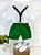 Conjunto Miss Cherry Henry Camisa Branca Suspensorio Verde - Imagem 3