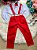 Conjunto Meninos Miss Cherry Leo Suspensorio Vermelho - Imagem 5