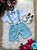 Conjunto Miss Cherry Gustavo Suspensorio Shorts Azul Bebe - Imagem 3