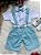 Conjunto Miss Cherry Gustavo Suspensorio Shorts Azul Bebe - Imagem 5