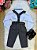 Conjunto Meninos Miss Cherry Rafael Suspensorio Preto - Imagem 4