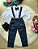 Conjunto Meninos Miss Cherry Leo Suspensorio Azul Petroleo - Imagem 1