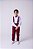 Conjunto Meninos Miss Cherry Leo Suspensorio Marsala - Imagem 5