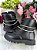 Bota Coturno Flor Di Mila Preta Fashion - Imagem 3