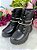 Bota Coturno Flor Di Mila Preta Fashion - Imagem 1