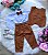 Conjunto Miss Cherry Social Leonardo Colete Caramelo - Imagem 9