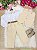 Conjunto Miss Cherry Social Leonardo Colete Palha - Bege - Imagem 2
