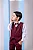 Conjunto Miss Cherry Social Leonardo Colete Marsala - Imagem 4