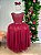 Vestido Infantil Enjoy Longo Regata Marsala - Imagem 1