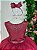 Vestido Infantil Enjoy Longo Regata Marsala - Imagem 4