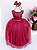 Vestido Infantil Enjoy Longo Regata Marsala - Imagem 11